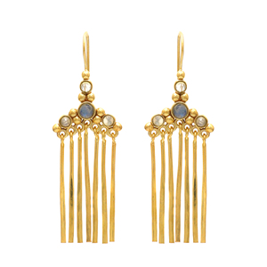 925 argent Sterling arc-en-ciel pierre de lune boucle d'oreille à la main pierre de lune bijoux belles boucles d'oreilles en argent pour les femmes - Product Image 1