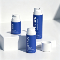 Bouteilles de voyage personnalisées en PP avec pompe à vide pour lotion, en plastique, 30/50/100/120 ml, pour crème corporelle bébé, hydratant, et écran solaire sans air