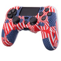 Coque de protection personnalisée pour manette de jeu, protection de remplacement, coque en silicone souple au toucher doux pour manette P4 Slim Pro
