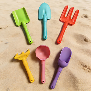 <b>Kids</b> Plastic Shovel 3Pcs Set, Outdoor Beach Seaside Toy, Kindergarten Gardening Digging Tool <b>for</b> <b>Sand</b> Play Vegetable Planting - Product Image 4