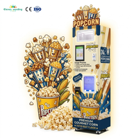 Distributeur automatique de pop-corn commercial, production de snacks en libre-service, contrôle intelligent, options de saveurs multiples, croustillant, sucré, salé