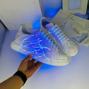 Zapatillas de Mujer con Pedrería Brillante, Nueva Tendencia, Casuales, con Tacón Grueso, Transpirables, con Cordones - Product Image 2