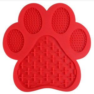 Tapis à lécher en silicone pour animaux de compagnie en forme de tête de chien, créatif, mural, pour l'entraînement canin - Product Image 1