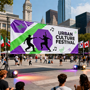 Oem ODM tùy chỉnh UV in định dạng lớn không thấm nước thời tiết kháng Vinyl biểu ngữ dấu hiệu xách tay kích thước lớn Áp phích hiển thị cho - Product Image 3