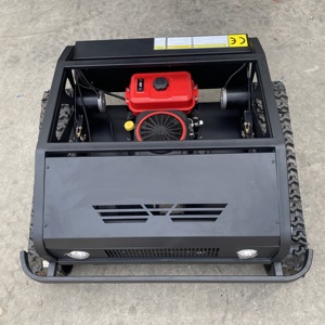 Tondeuse à gazon professionnelle à essence 4 temps 190CC sur chenilles avec châssis en acier et lame rotative - Product Image 3