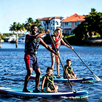 Nouvelle Planche de Paddle Gonflable Ultra-légère 2026 de 10'6'' Portable ISUP avec Pont Antidérapant en EVA pour le Yoga