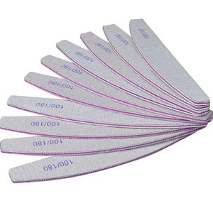 Professional Emery Board Manicure Pedicure Art Tools Nail File Sticker