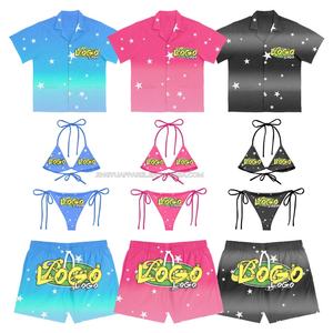 Printed <b>String</b> <b>Bikini</b> Set <b>Micro</b> Thong Plus Size <b>Bikini</b> WoMen Beach Trunk Couple Swimwear Beachwear Custom Swimwear - Product Image 1