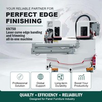 Mesin Pemasang Tepian Laser Presisi Tinggi untuk Panel Furnitur Melengkung, Pintu Kabinet, Papan MDF, Tepian Melingkar dan Tidak Beraturan
