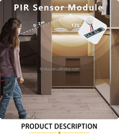 Interrupteur intelligent à capteur tactile DC12V 1A 12W, plage de détection 3-5cm, IP20, installation super facile pour les miroirs et vanités de salle de bain