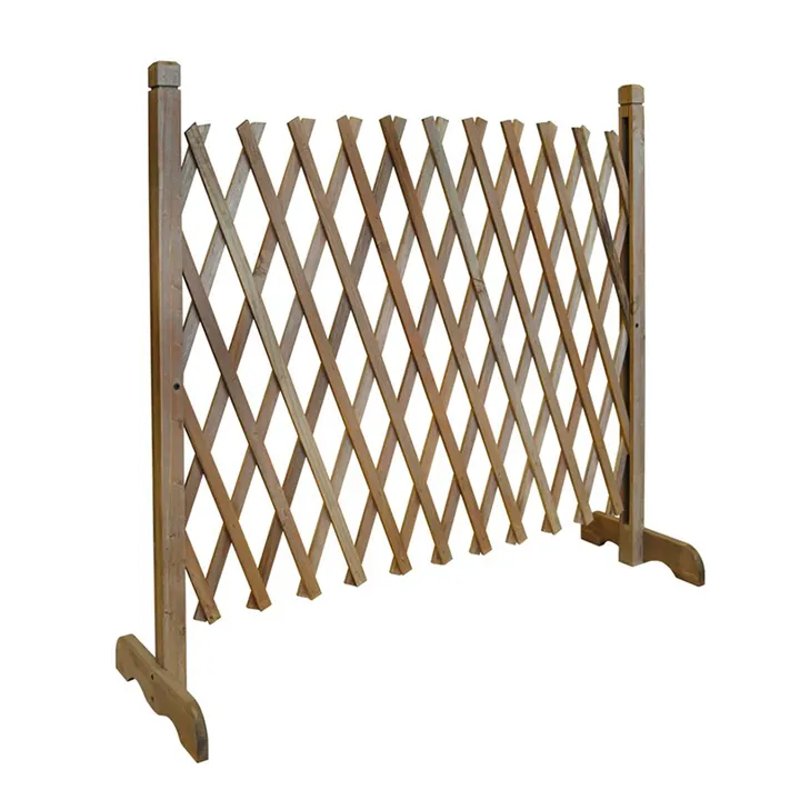 Valla de madera instantánea extensible de alta calidad, Panel de enrejado de madera, pantalla de planta de enrejado
