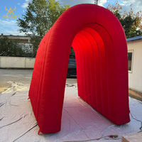 Tunnel gonflable de 3 m de haut pour parc d'art, tunnel gonflable personnalisé en taille et couleur pour exposition de fête