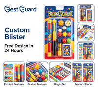 Envase Colgante Personalizado Tipo Blister Individual, Carcasa de Plástico PET Reciclable, Tamaño Personalizado para Mini Juguetes, Gadgets, Regalos, Manualidades