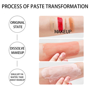 Baume nettoyant de meulage rotatif rose non gras pour tous les types de peau Logo personnalisé Baume nettoyant bio végétalien Démaquillant - Product Image 3