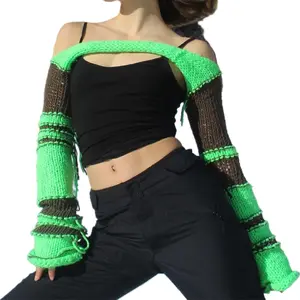 Wholesale 2024 new design sexy cute stylish fashion women's crop top knitted sweater