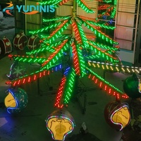 Manèges familiaux pour enfants, équipements de parc d'attractions, manèges autocontrôlés Père Noël et Arbre de Noël à vendre