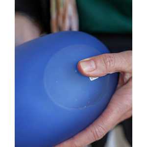 Jarrón de Flores de Ópalo Azul Soplado a Mano Barovier Toso 0g, Diseño Moderno de Lujo para Hoteles, Restaurantes y Bodas - Product Image 1