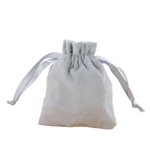 Kustom cetak logo MOQ rendah beludru serut debu hadiah kosmetik kemasan kantung tali tas kecil perhiasan kantong beludru - Product Image 5