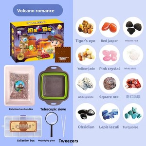 Juego de Excavación de Fósiles y Tesoros de Gemas para Niños, Juguete de Plástico para Excavar Arena, Kit Artesanal de Arqueología DIY al por Mayor - Product Image 4
