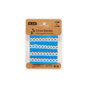 Cinghie in pizzo ILAN 1 cm x 1,5 m colore cammello per artigianato e cucito - Product Image 1