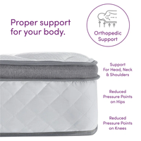 Matelas hybride moderne en mousse à mémoire de forme COSTFULL, garantie 10 ans, ressorts ensachés, fermeté moyenne, taille King/Queen, pour chambre à coucher et école