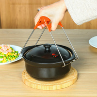 Accessoires de cuisine Gadgets support de plaque pince à Pot bol ustensiles de cuisson Clips Anti-brûlure résistants à la chaleur