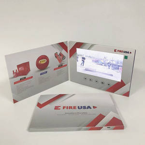 โบรชัวร์วิดีโอดิจิทัลขนาด7นิ้วสำหรับการตลาดบริษัทการออกแบบได้เองจอแอลซีดีแบบโฮมเมด - Product Image 5