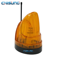 CHISUNG Lampe d'avertissement clignotante LED sans fil pour ouvre-porte automatique AC/DC 12-265V Lampe d'alarme universelle avec antenne