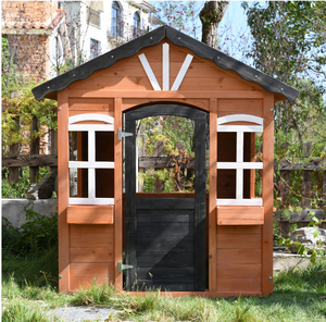<span class=keywords><strong>Casa</strong></span> de juegos duradera para niños, caseta de distribución de <span class=keywords><strong>madera</strong></span> para exteriores - Product Image 4