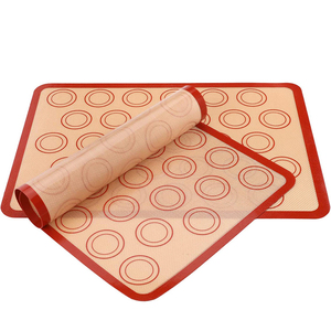 Customized Large Pastry Resistant Nonstick Fiberglass <b>Kitchen</b> Silicone Baking Mat Full Size Macaroon Bread Baking Reusable - Product Image 1