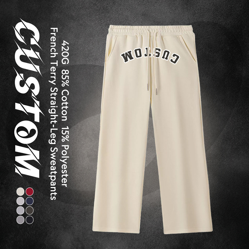 Heavyweight Men s Washed Sweatpants 440GSM