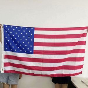 ธงชาติอเมริกาคุณภาพสูงแบบขายส่ง ผลิตจากโพลีเอสเตอร์ ขนาด 90x150 ซม. เป็นมิตรกับสิ่งแวดล้อม เหมาะสำหรับแขวน/โบยในงานอีเว้นท์ - Product Image 3