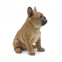 Offre Spéciale Résine statue de bouledogue Français sculpture réaliste fait main bull dog sculpture en résine/