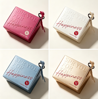 Individuelle Hochzeits-Geschenkbox, Luxuriöse Kleine Süßigkeiten- und Schokoladenbox mit Band, Leere Faltbare Papierbox für Hochzeits-Souvenirs