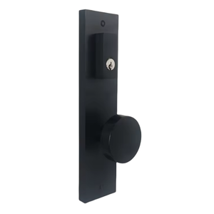 Oferta Especial: Juego de Manija de Puerta de Entrada de Aleación de Zinc Negro Mate con Perilla, Moderno y Seguro para Exteriores - Product Image 2