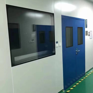 Ventanas de transferencia estériles de acero inoxidable de aleación de aluminio fabricadas en fábrica, diseño insonorizado para laboratorios de salas limpias - Product Image 1