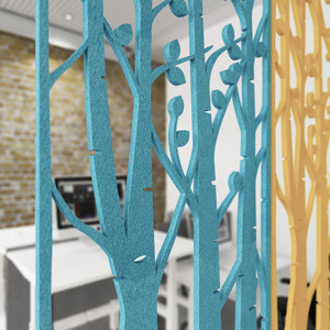 Pantallas colgantes acústicas con cancelación de ruido, divisores de habitación acústicos de fibra de poliéster y fieltro de mascotas - Product Image 5