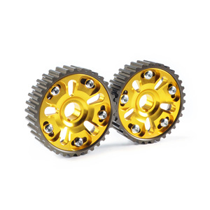 Honda Civic B16A B18C Timing Belt <b>Pulley</b> Aluminum Alloy Gold Black Red Blue Retrofit Upgrade Part BPU003 - Product Image 4