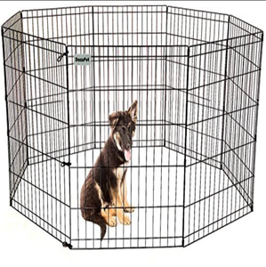 Kandang Anjing Indoor Outdoor Terlaris, Pagar Pengaman Besi dengan Kancing Jepret untuk Hewan Kecil, Kandang Anjing - Product Image 3