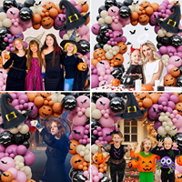 Ensemble d'arche de ballons décoratifs pour Halloween 2025 pour la décoration de fête