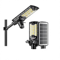 Lampadaire solaire LED tout-en-un LEDUN avec caméra haute définition, télécommande, vision nocturne, suivi et indice de protection IP65