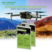Batterie de drone GSL ENERGY 33000mAh, cellule de batterie UAV 400Wh/kg, batterie de drone à semi-conducteurs 3.7V 10C, batterie de drone agricole pour le Moyen-Orient