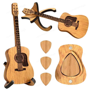 Soporte para Guitarra Miniatura de Madera con Diseño Art Deco, Artesanía en Madera con Tallado Único, Decoración para el Hogar, Venta al Por Mayor - Product Image 5