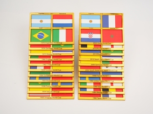 Colección de Cuatro Banderas Deportivas de la Final <span class=keywords><strong>Mundial</strong></span> de Fútbol <span class=keywords><strong>2022</strong></span> de CS Gift - Personalizables, Duraderas, Ajustables, de PET/Papel Desprendible Reciclable - Product Image 4