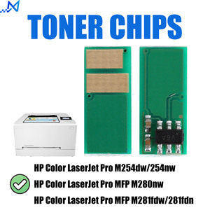Puce de réinitialisation de toner CF540A 203A pour <span class=keywords><strong>HP</strong></span> M254dw/254nw MFP M280nw MFP M281fdw/281fdn – Puce de cartouche compatible pour recharge de toner - Product Image 2