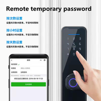 Cerradura inteligente para puerta de Hotel, dispositivo de cierre con huella dactilar, tarjeta de acceso, Wifi, app Smart life, Tuya