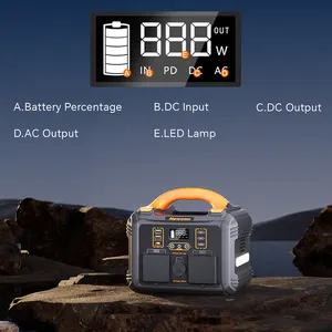 DiHe 300W Power Station 110V 220V Gerador Solar Portátil Bateria Alimentação Iluminação de emergência para acampamento ao ar livre