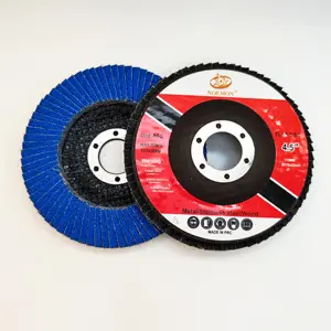 4.5 "x 7/8" Grit 60 Zirconia Flap Disc fillet Hàn Mài mòn vải Flap Disc loại 27 phẳng thép không gỉ đánh bóng bánh xe