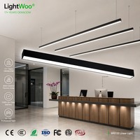 Suspension linéaire moderne connectable en aluminium 1,2 m 40W/50W LED, luminaire de magasin et de bureau, intensité réglable, IP20, garantie 3 ans