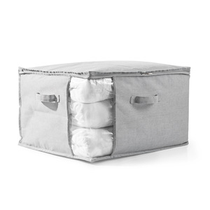 Clothing Organizer Rectangle Gray L XL Dustproof <b>Storage</b> Bag For Bedroom Quilt <b>Clothes</b> Blanket - Product Image 2